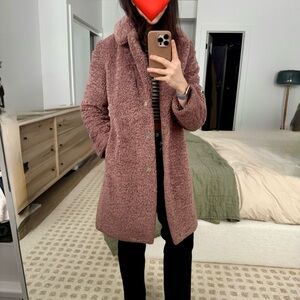 Banana Republic Women's Teddy Jacket - Dusty Pink